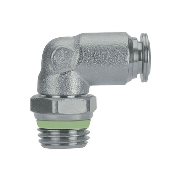 Alpha Technologies AIGNEP Swivel Male Elbow, 10mm Tube x 1/4 BSPT Thread, Stainless Steel 60110-10-1/4 - main